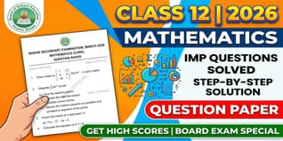 Haryana Board 2026 Class 12 Mathematics Question Paper with Solutions